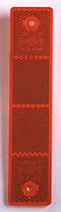 Rektangulär reflex röd40x180mm