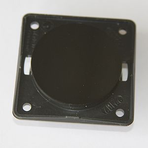 BLINDPLATTA SVART BLANK