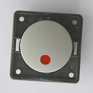 Strömbrytare 1-pol KROM MATT 250V/16A